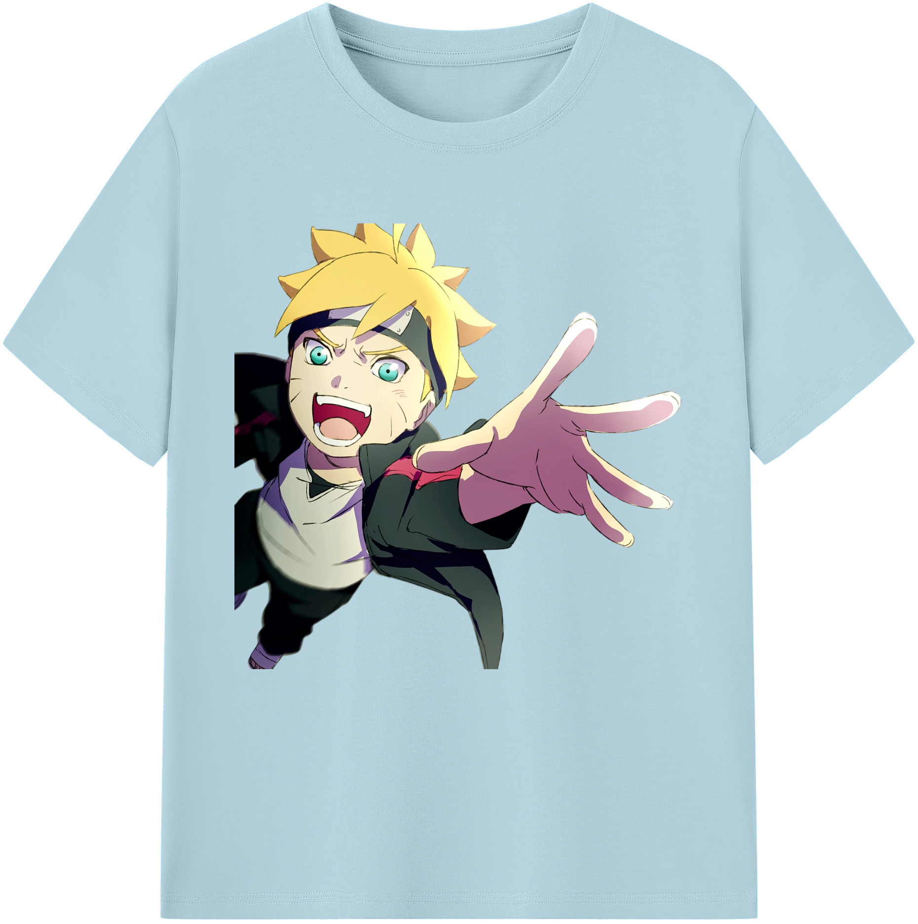 （画像用） NARUTO -ナルト- うずまき ボルト Uzumaki Boruto 綿100％半袖Tシャツ（フロントプリント）